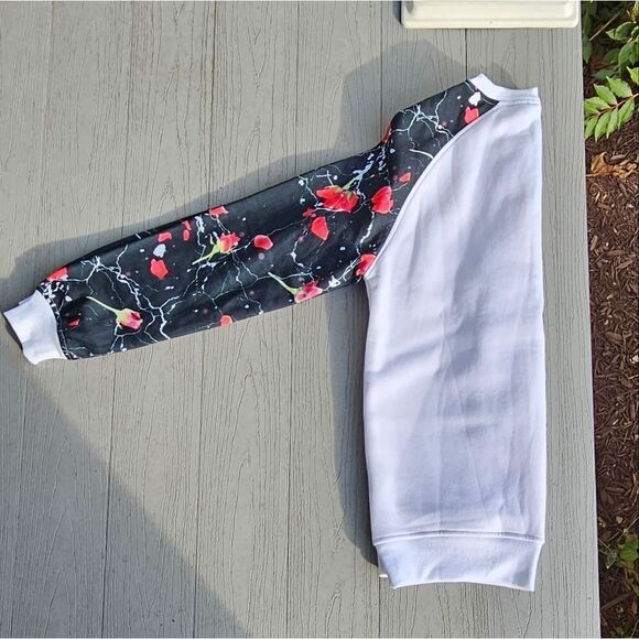 ROSE SLEEVE CREW SWEATSHIRT BY IMP RUE 21 brand new SIZE SMALL - Picture 10 of 16